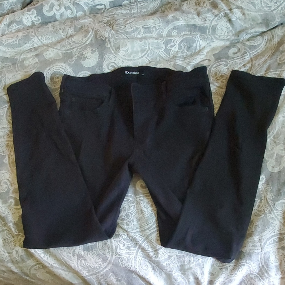 Express black legging jean